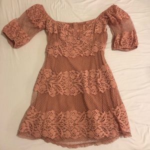 Free People Off-Shoulder Mini Dress